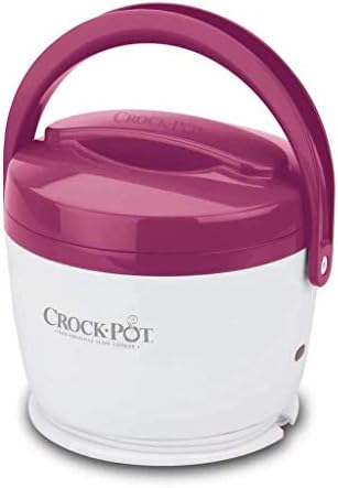 Rapid Heating Crock-Pot Lunch Crock Portable Food Warmer 20oz – Pink S03U - Mini Personal Food Warmer for Healthy Meal Prep - Pink