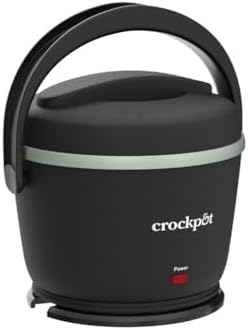 Leak-Proof Crock-Pot Electric Lunch Box Food Warmer 20oz – Black S26G - Self-Heating Lunch Box for Office and Car Travel Detail