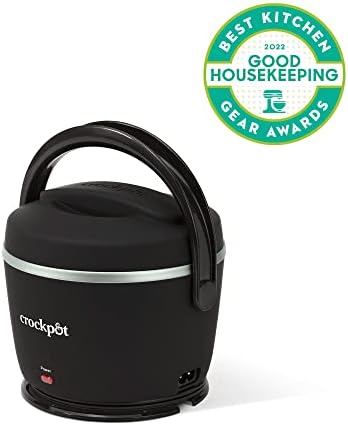 Leak-Proof Crock-Pot Electric Lunch Box Food Warmer 20oz – Black S26G - Self-Heating Lunch Box for Office and Car Travel Detail