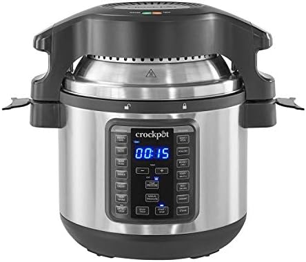 Multi-Functional Electric Crock-Pot Express Crisp 8 Quart 10-in-1 Pressure Cooker S06F - Smart Multi-Functional Electric Pressure Cooker - Default Title