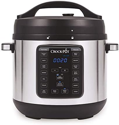 Safety-Lock Crock-Pot 8 Quart Express Crock Multi-Use Pressure Cooker S05K - Smart Multi-Functional Electric Pressure Cooker - Default Title
