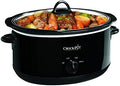 Oval Ceramic Crock-Pot 8 Quart Manual Slow Cooker – Black S10Q - Programmable Slow Cooker with Oval Ceramic Pot - 8 Quarts Black