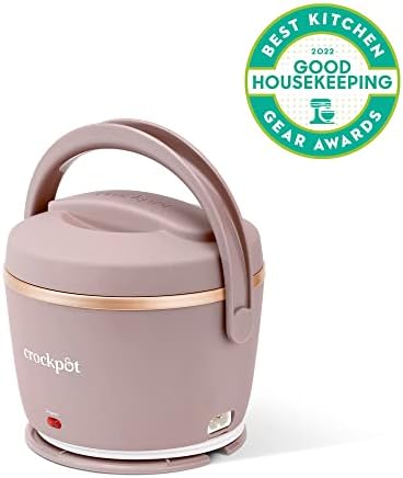 Portable Electric Crock-Pot Electric Lunch Box Food Warmer 20oz – Blush Pink S18G - Leak-Proof Heated Bento Box Lunch Warmer Detail