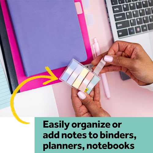 refined Post-it Flags, 0.47 in. x 1.7 in., One Collection