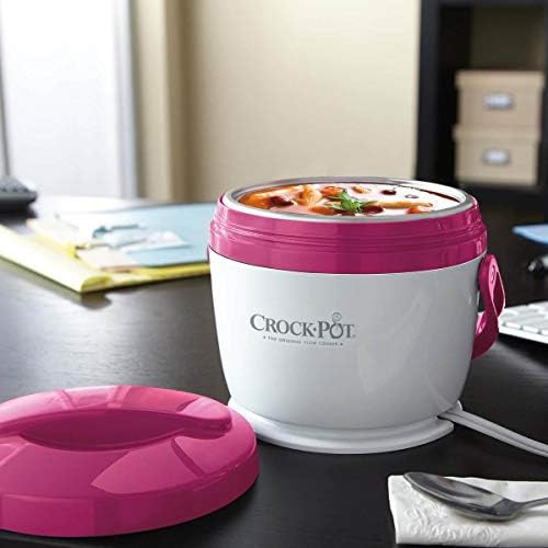 Rapid Heating Crock-Pot Lunch Crock Portable Food Warmer 20oz – Pink S03U - Mini Personal Food Warmer for Healthy Meal Prep Detail