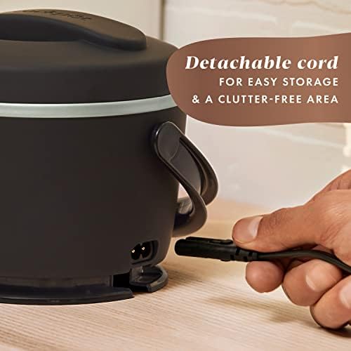 Leak-Proof Crock-Pot Electric Lunch Box Food Warmer 20oz – Black S26G - Self-Heating Lunch Box for Office and Car Travel Detail