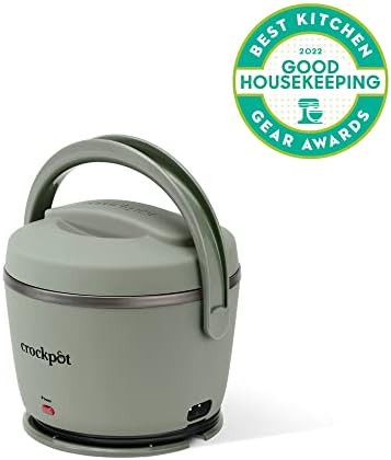 Self-Heating Crock-Pot Portable Electric Lunch Box Food Warmer – Green S21D - Leak-Proof Heated Bento Box Lunch Warmer Detail