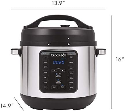 Safety-Lock Crock-Pot 8 Quart Express Crock Multi-Use Pressure Cooker S05K - Smart Multi-Functional Electric Pressure Cooker Detail