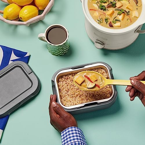 Leak-Proof Crock-Pot Portable Electric Lunch Box Food Warmer 28oz S14W - Mini Personal Food Warmer for Healthy Meal Prep Detail