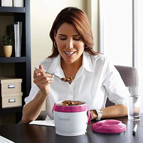 Rapid Heating Crock-Pot Lunch Crock Portable Food Warmer 20oz – Pink S03U - Mini Personal Food Warmer for Healthy Meal Prep Detail
