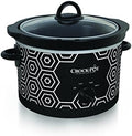 Triple-Insulated Crock-Pot 4.5 Quart Portable Slow Cooker – Black & White S11W - Large Capacity Electric Stew Pot & Slow Cooker - Default Title