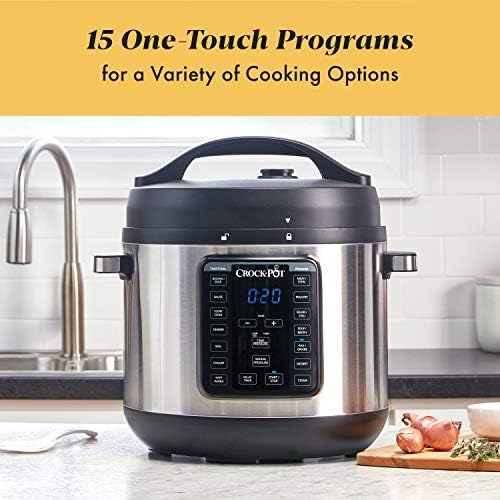 Safety-Lock Crock-Pot 8 Quart Express Crock Multi-Use Pressure Cooker S05K - Smart Multi-Functional Electric Pressure Cooker Detail