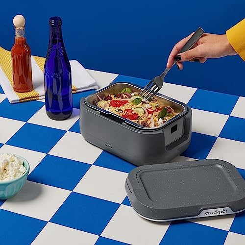 Leak-Proof Crock-Pot Portable Electric Lunch Box Food Warmer 28oz S14W - Mini Personal Food Warmer for Healthy Meal Prep Detail
