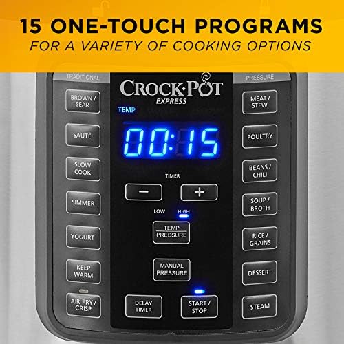 Multi-Functional Electric Crock-Pot Express Crisp 8 Quart 10-in-1 Pressure Cooker S06F - Smart Multi-Functional Electric Pressure Cooker Detail