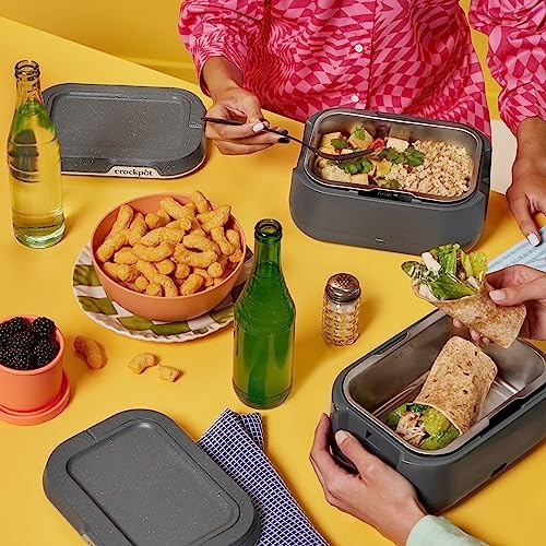 Leak-Proof Crock-Pot Portable Electric Lunch Box Food Warmer 28oz S14W - Mini Personal Food Warmer for Healthy Meal Prep Detail